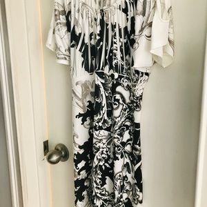 summer dress with peek a boo shoulder